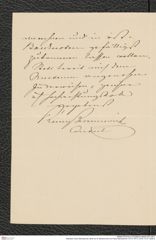 Nachlass Franz Steindachner, Brief von R. Berzennovich an Franz Steindachner (16.10.1877), Inv.Nr. 37.01, Seite 2